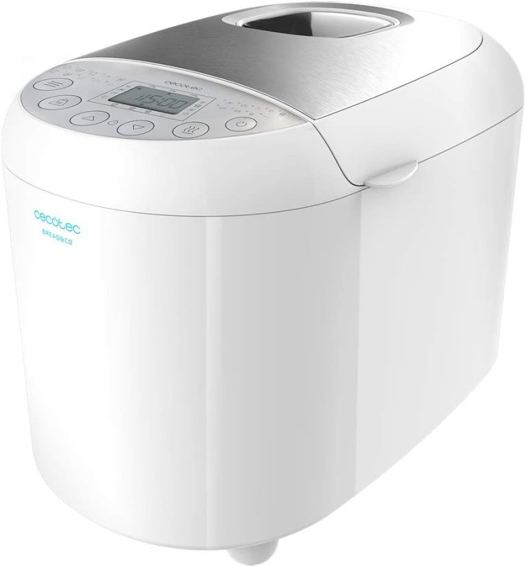 Cecotec Machine à Pain Bread&Co 1000 Delicious, pains jusqu’à 1 kg, 19 programmes automatiques, cuve compatible lave-vaisselle