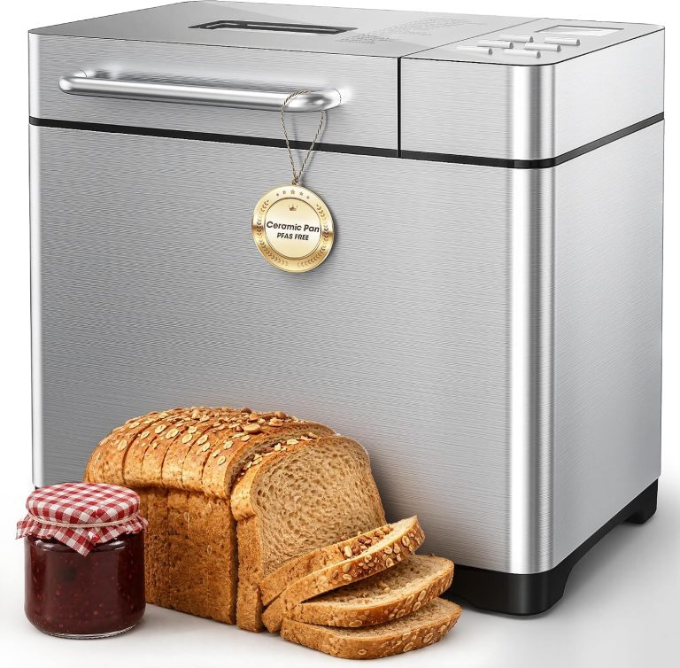 TRIUMPHKEY Machine à Pain 19 Programmes, distributeur fruits à coque, inox